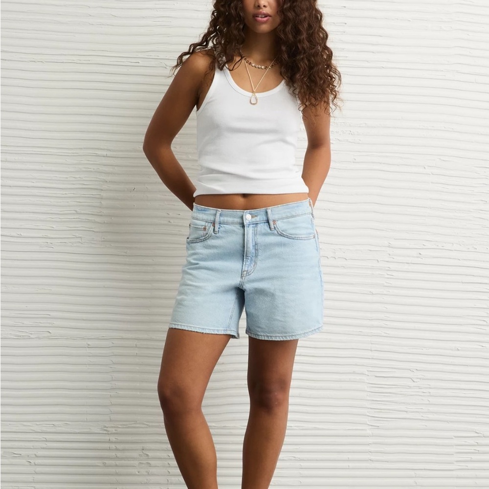 American Eagle Outfitters Light Blue Relaxed Shorts
